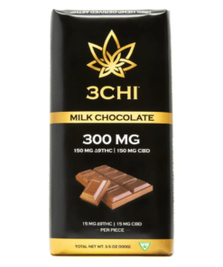 3CHI | Delta-9 THC:CBD Chocolate Bar - Milk Chocolate | 300mg - 10 squares