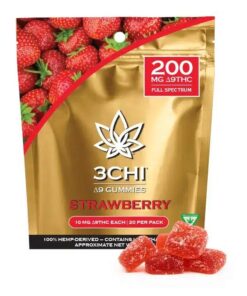 3CHI | Delta-9 THC Gummies - Strawberry | 200mg - 20ct