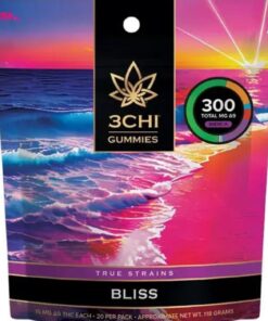 3CHI | True Strains High Potency Gummies Bliss Indica | 30mg - 2ct