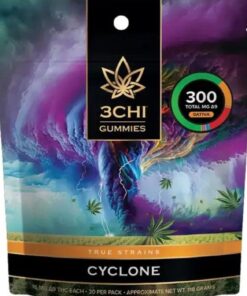 3CHI | True Strains High Potency Gummies Cyclone Sativa | 30mg - 2ct