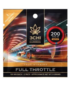 3CHI | True Strains High Potency Gummies Full Throttle Sativa | 200mg - 2ct