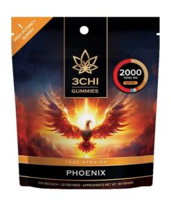 3CHI | True Strains High Potency Gummies Phoenix Sativa | 2000mg - 20ct