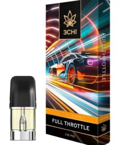 3CHI | True Strains THC Vape Pod - Full Throttle | Sativa - 2g Disposable Vape Pod