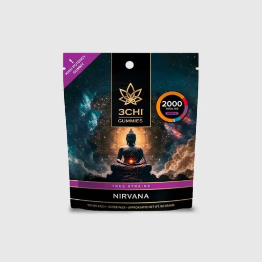 3Chi Nirvana offers a perfect blend of relaxation and euphoria with a balanced, fast-acting, and lab-tested cannabinoid formula.