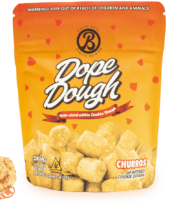 Baked Bags | Dope Dough - Churros Edibles | D9 THC Cookie Dough Bites | 5mg - 40ct