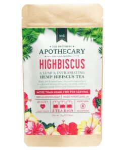 Brothers Apothecary | Hibiscus CBD Tea | 60mg CBD - 3 Count