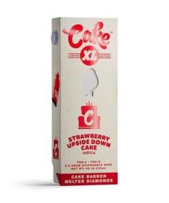 Cake | Strawberry Upside Down Cake THC Vape Pen | with Cake Badder Melted Diamonds - XL - 6g