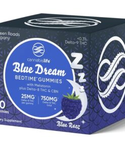 Cannabis Life | Blue Dream Sleep Gummies | 25mg D8 THC & 2.5mg Melatonin - 30ct