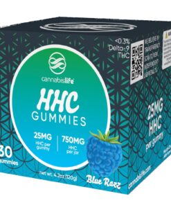 Cannabis Life | Blue Razz HHC Gummies | 25mg - 30 Count