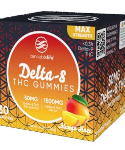 Cannabis Life | Delta-8 THC Gummies - Mango Haze | 50mg - 30ct