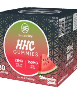 Cannabis Life | Watermelon Splash HHC Gummies | 25mg - 30 Count