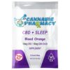 Cannabis Pharmacy CBD Sleep Gummies | 10mg CBD + 10mg CBN + 5mg Melatonin - Blood Orange - 2ct