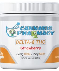 Cannabis Pharmacy Delta-8 THC Gummies | 25mg - Strawberry - 30ct