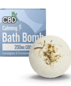 CBDfx | CBD Bath Bomb - Calming | 200mg Lemongrass & Chamomile Bath Bomb