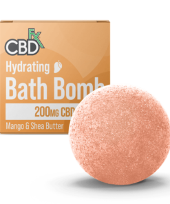 CBDfx | CBD Bath Bomb - Hydrating | 200mg Mango & Shea Butter Bath Bomb