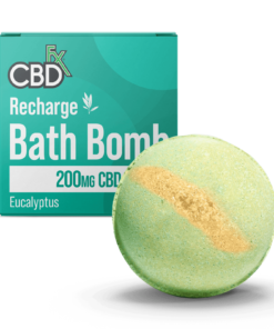 CBDfx | CBD Bath Bomb - Recharge | 200mg Eucalyptus Bath Bomb