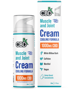 CBDfx | CBD Cream - 1000mg Cooling Formula | Muscle & Joint Cooling Pain Cream