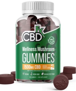 CBDfx | CBD & Mushrooms Wellness Gummies | 1500mg - 60ct