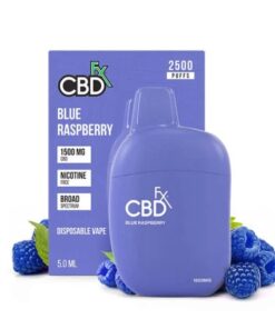 CBDfx | CBD Vape - Blue Raspberry - 1500mg Disposable Vape Pen