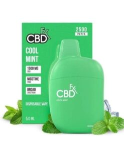 CBDfx | CBD Vape - Cool Mint - 1500mg Disposable Vape Pen