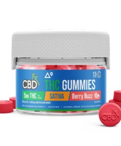 CBDfx | Delta-9 THC Gummies Berry Buzz | 5mg THC + 25mg CBD-(40ct)