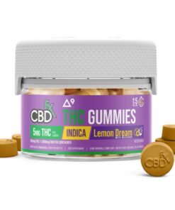 CBDfx | Delta-9 THC & Melatonin Gummies Lemon Dream | 5mg THC + 25mg CBD-(40ct)