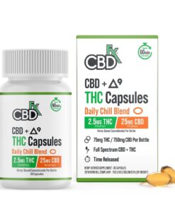 CBDfx | THC Microdosing Capsules | 2.5mg THC + 25mg CBD - 30ct