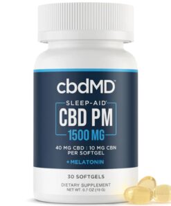 cbdMD | CBD Sleep Capsules | 50mg CBD+CBN – 30 Count