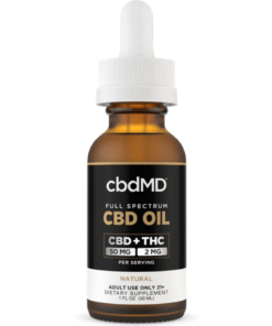 cbdMD | Full Spectrum CBD Tincture Natural Flavor | 1,500mg - 30 ML