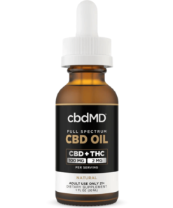 cbdMD | Full Spectrum CBD Tincture Natural Flavor | 3,000mg - 30 ML