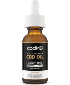 cbdMD | Full Spectrum CBD Tincture Natural Flavor | 6,000mg - 30 ML
