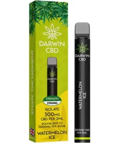 Darwin CBD Watermelon Ice 300mg CBD Disposable Vape 2ml