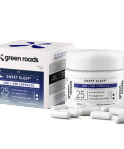 Green Roads | CBD,CBN, & Melatonin Sleep Capsules | 25mg-30 Count