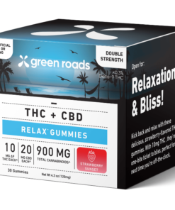 Green Roads | Delta-9 THC Gummies Strawberry Sunset | 10mg THC + 20mg CBD - 30ct