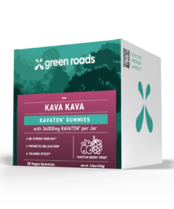 Green Roads | Kava Gummies - Tahitian Berry Twist | 1200mg Kavaton - 30ct