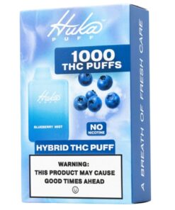 Huka Puff | Blueberry Mist CBD Disposable Vape | with Microdose THC - 1000 Puffs