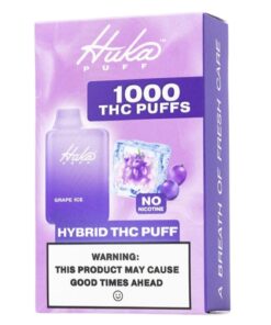 Huka Puff | Grape Ice CBD Disposable Vape | with Microdose THC - 1000 Puffs