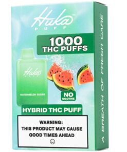 Huka Puff | Watermelon Sugar CBD Disposable Vape | with Microdose THC - 5000 Puffs