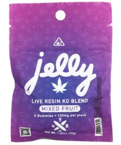 Jelly | THC Gummies Mixed Fruit | 125mg D8 + 20mg D9 - (4ct bag)