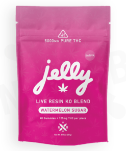 Jelly | THC Gummies Watermelon Sugar | 125mg D8 + 20mg D9 - 40ct
