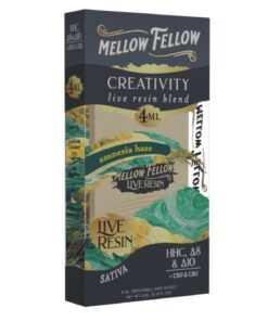 Mellow Fellow | Creativity Blend Live Resin THC Vape | 4ml - Amnesia Haze - Sativa