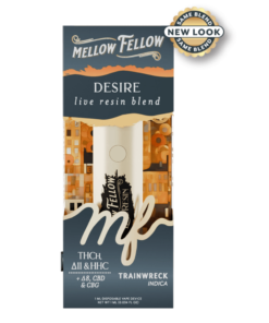 Mellow Fellow | Desire Blend Live Resin THC Vape | 1ml - Trainwreck - Indica
