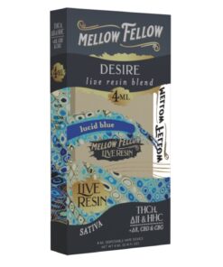 Mellow Fellow | Desire Blend Live Resin THC Vape | 4ml - Lucid Blue - Sativa