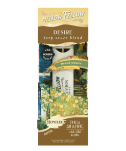 Mellow Fellow | Desire Blend THC Vape with Terp Sauce | 2ml - Maui Wowie - Indica
