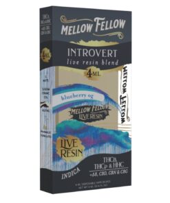 Mellow Fellow | Introvert Live Resin Blend Disposable Vape | 4ml - Blueberry OG - Indica