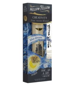 Mellow Fellow | THC Vape Pen - Blue Dream | Creativity Live Resin Blend Disposable Vape | 2g - Hybrid