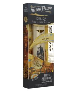 Mellow Fellow | THC Vape Pen - Cali Gas | Desire Live Resin Blend Disposable Vape | 2g - Hybrid