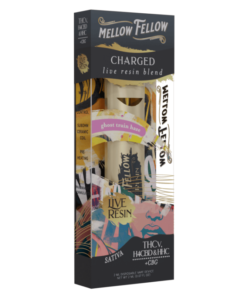 Mellow Fellow | THC Vape Pen - Ghost Train Haze | Charged Live Resin Blend Disposable Vape | 2g - Sativa