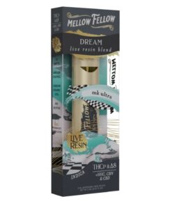 Mellow Fellow | THC Vape Pen - MK Ultra | Dream Live Resin Blend Disposable Vape | 2g - Indica