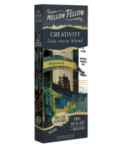 Mellow Fellow | THC Vape Pen - Ship Wreck | Creativity Live Resin Blend Disposable Vape | 1g - Sativa
